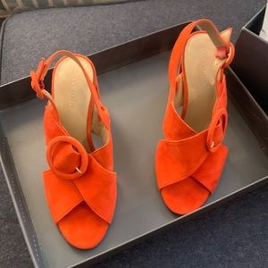 Ann Taylor orange sandals